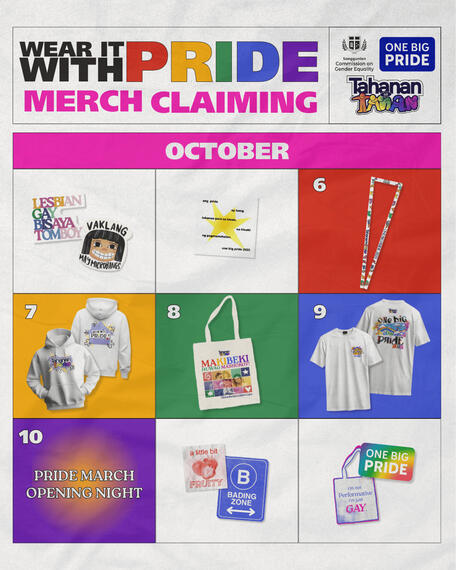 One Big Pride 2025 Merchandise Calendar