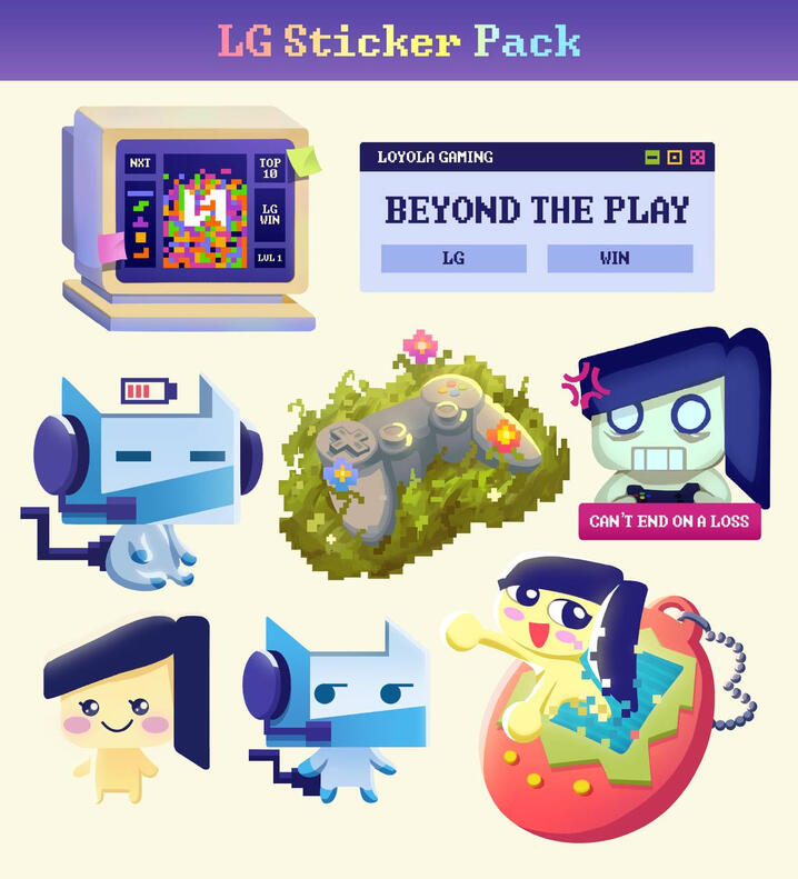 Loyola Gaming Sticker Sheet